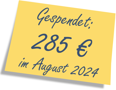 Nous avons donné: 285 EUR en Août 2024.